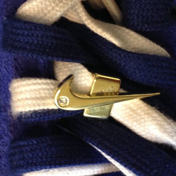 VTG '77 Nike Blazer Mid 77 Size 13; Blue Suede, Lace Charms, Mesh uppers, COOL - Picture 6 of 11